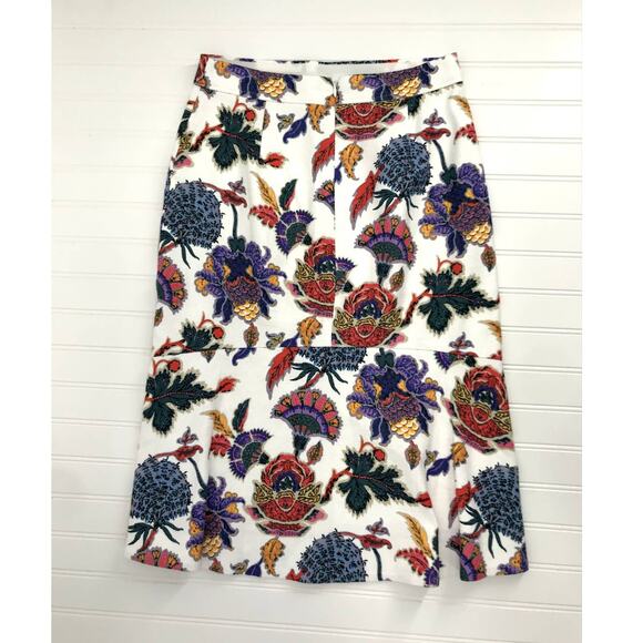 J. Crew Women's Floral Midi Pencil Skirt Size 2 - Picture 5 of 6